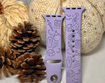 Witchy Laser Engraved SmartWatch Bands