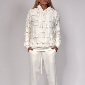 Handmade Patchwork Hoodie Jogger Set: Italian Cotton Loungewear