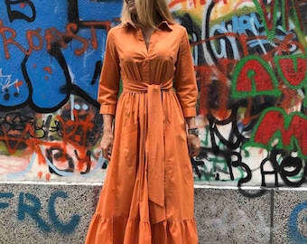 Handmade Dress, Fashion Dress, Long Dress, Loose Dress, Casual  Dress, Long Tunic, Extravagant Dress, Designer Dress, ConceptBG