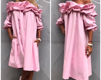 Handmade Dress, Fashion Dress, Long Dress, Loose Dress, Casual  Dress, Long Tunic, Extravagant Dress, Designer Dress, ConceptBG