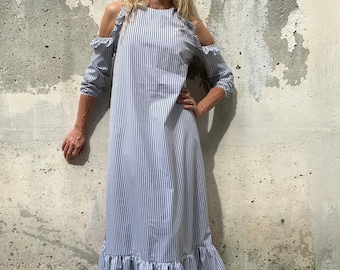 princess polly baby blue dress Soraya main image 1