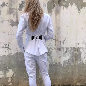 Designer Women Blazer, Asymmetric Blazer, Long Sleeves Blazer, Office Jacket, Short Blazer, Fashion Outerwear, Fitted Blazer, ConceptBG
