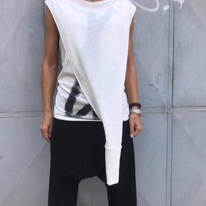 Extravagant Women Blouse, White Blouse, Sheer Blouse, Black Top, Designer Pullover,  Handmade Blouse, Designer Top, ConceptBG