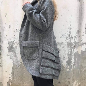 Women Fashion Blazer, Short Coat , Office Jacket, Long Sleeves Jacket, Fashion Outerwear Jacket, ConceptBG