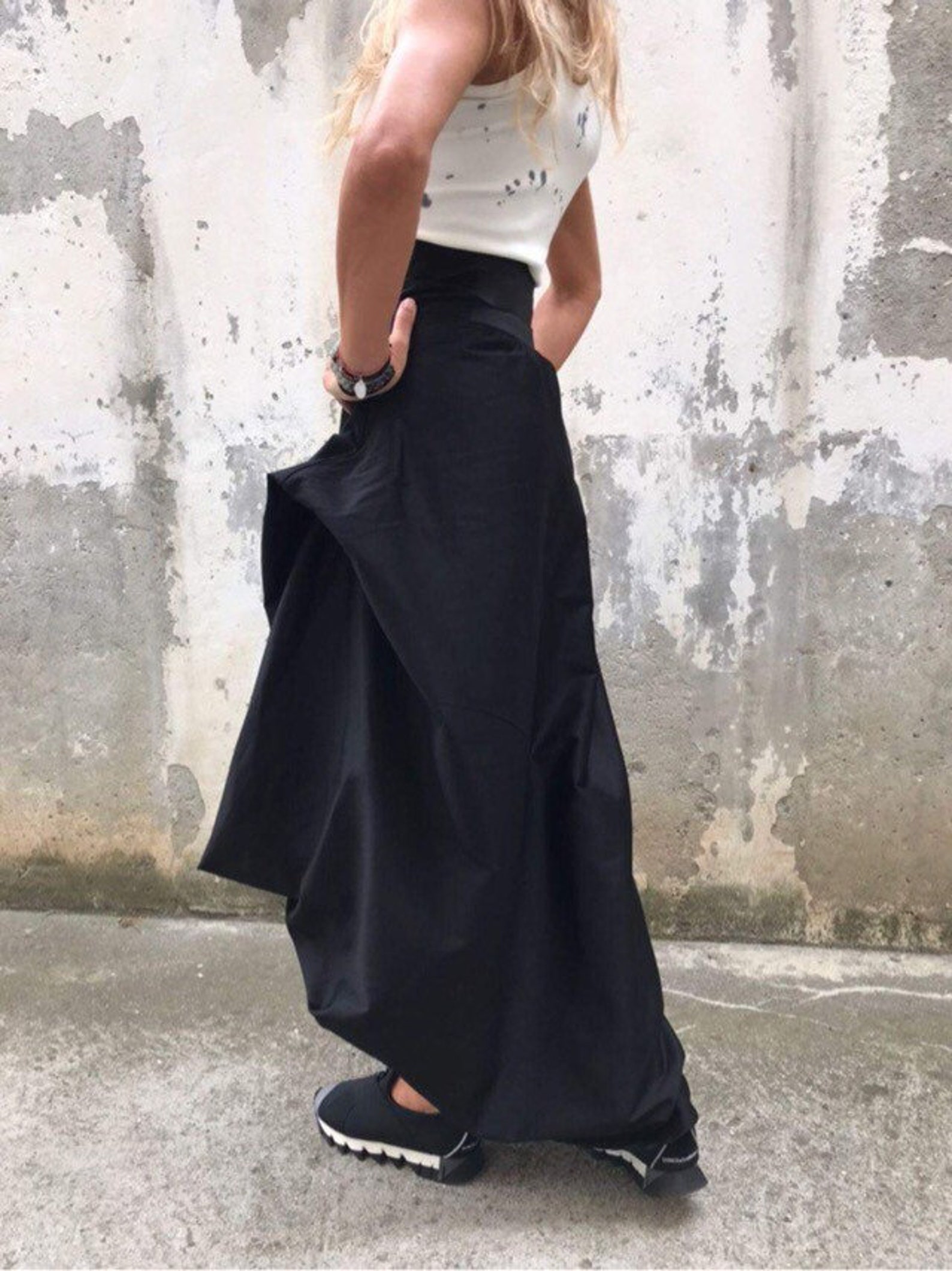 Asymmetric Long Skirt Women Designer Skirt Floor Length - Etsy