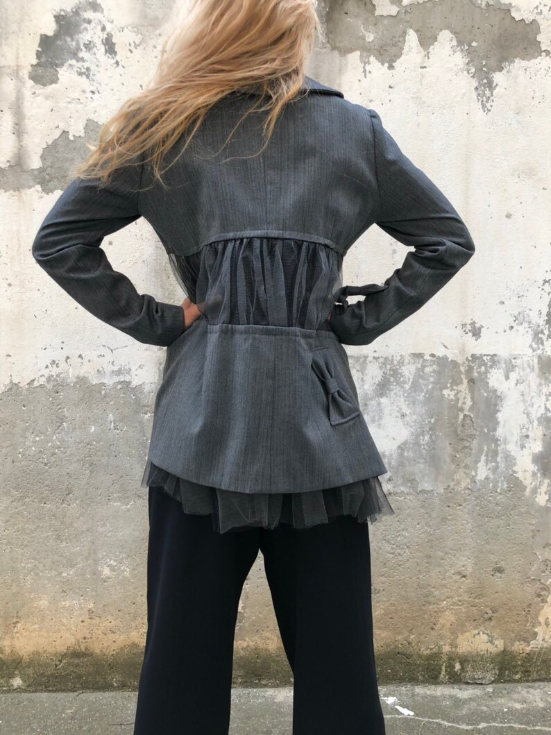 Office Suit Structured Blazer Women Fashion Blazer Casual Suit Mesh Suit Formal Blazer Extravagant Mesh Blazer ConceptBG