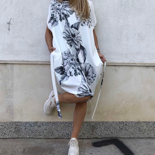 Floral Dress, Summer Dress, Fashion Dress, Long Dress, Loose shops Dress, Casual Dress, Extravagant Dress, Designer Dress, ConceptBG