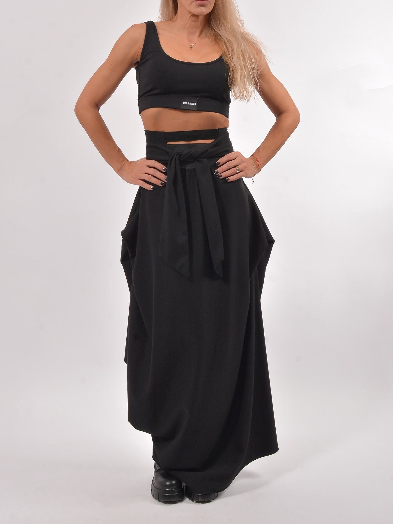 Asymmetric Long Skirt, Women Designer Skirt, Floor Length