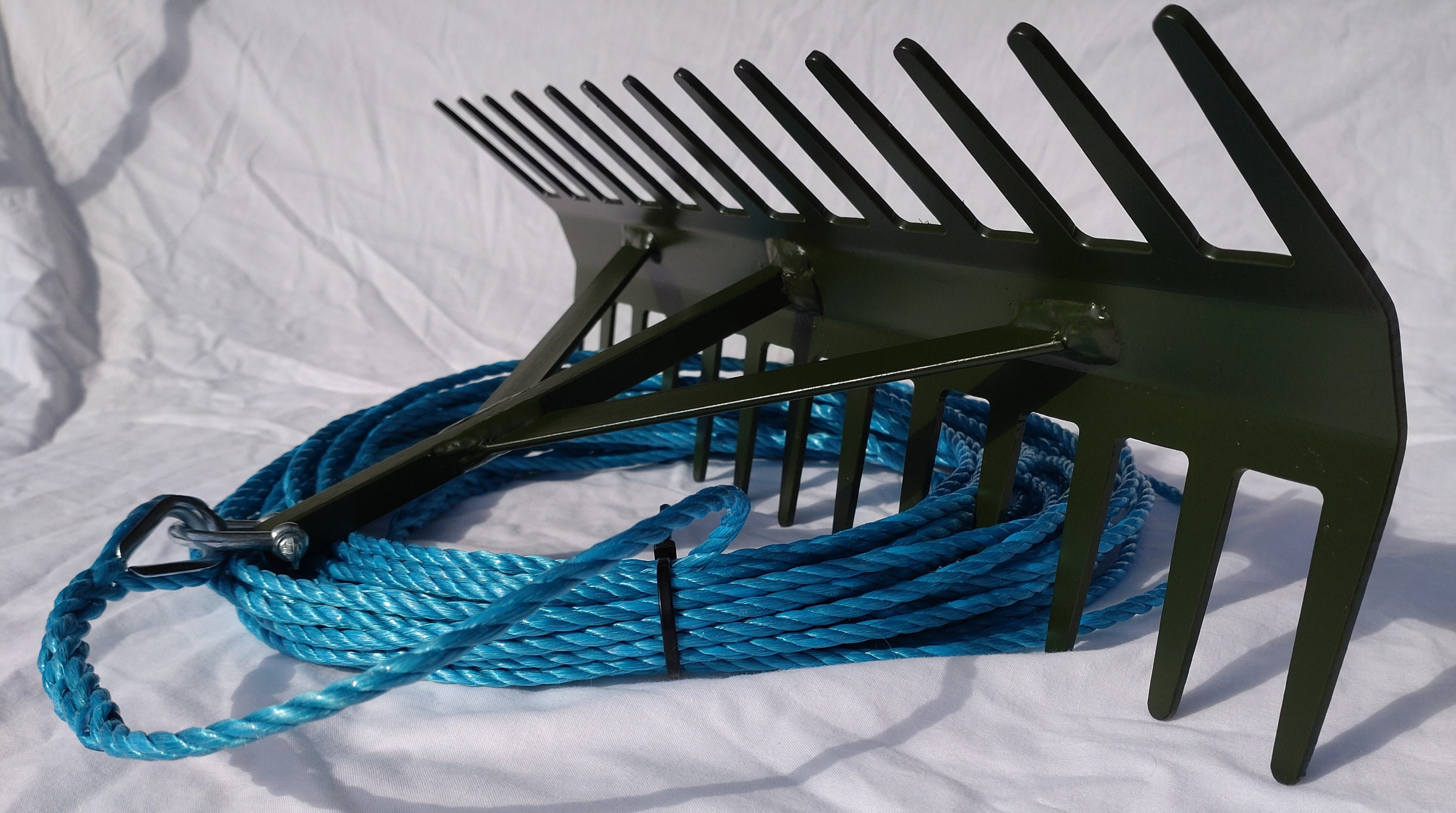 JAKE'S RAKES 18" pond weed rake double sided with 20m rope