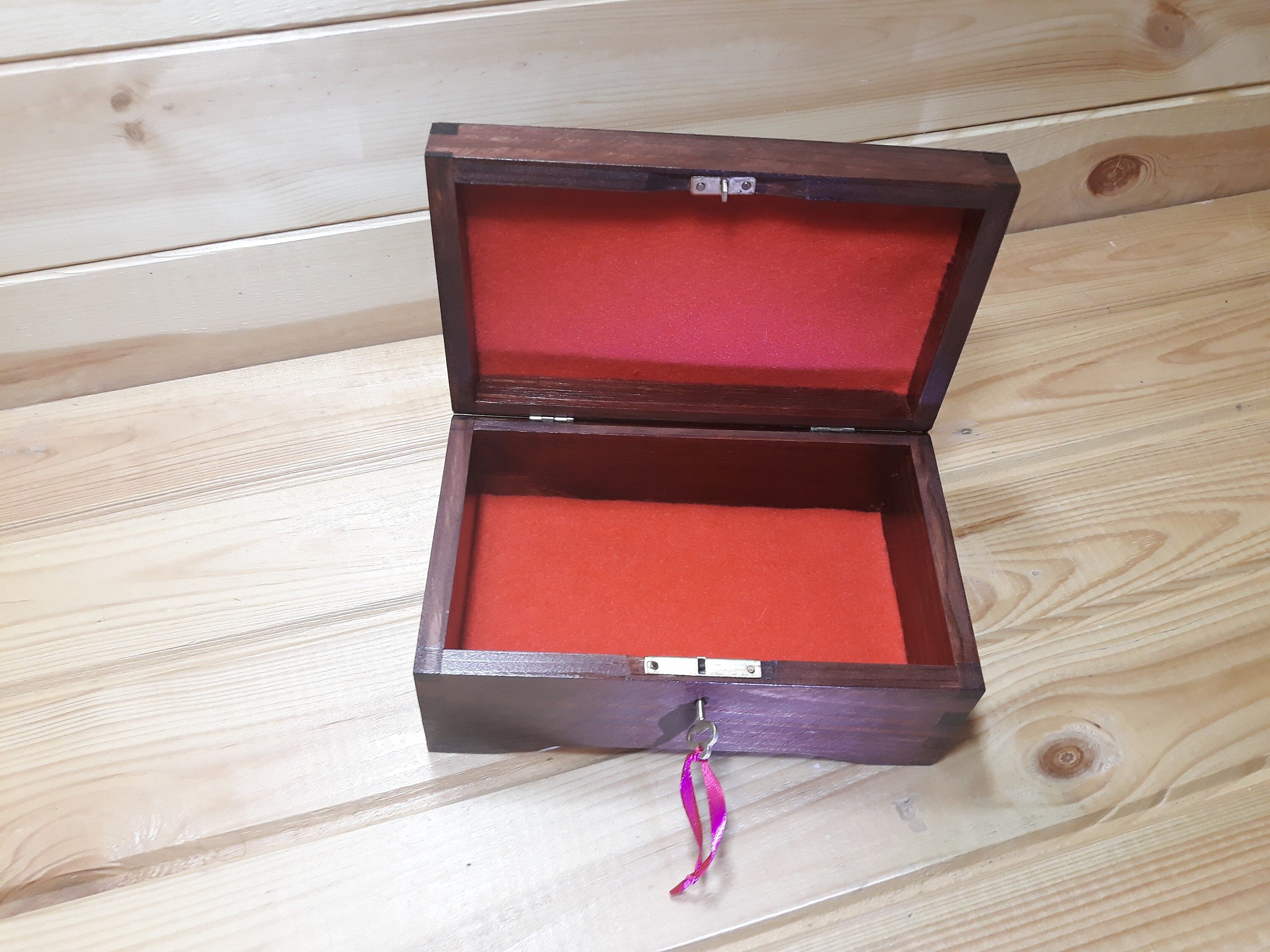 Wooden box key lock medium box. For rings jewelry watches Etsy