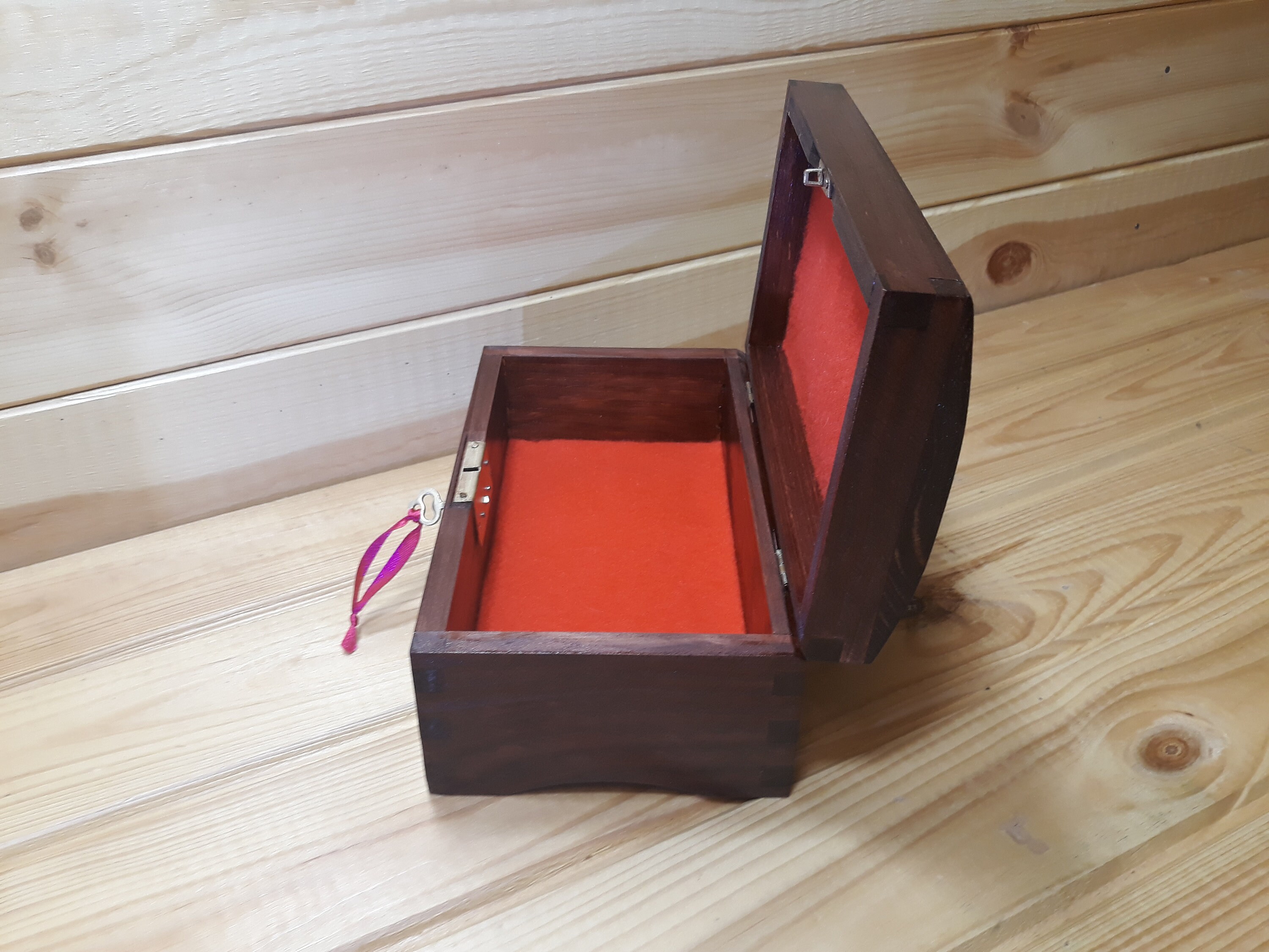 Wooden box key lock medium box. For rings jewelry watches Etsy