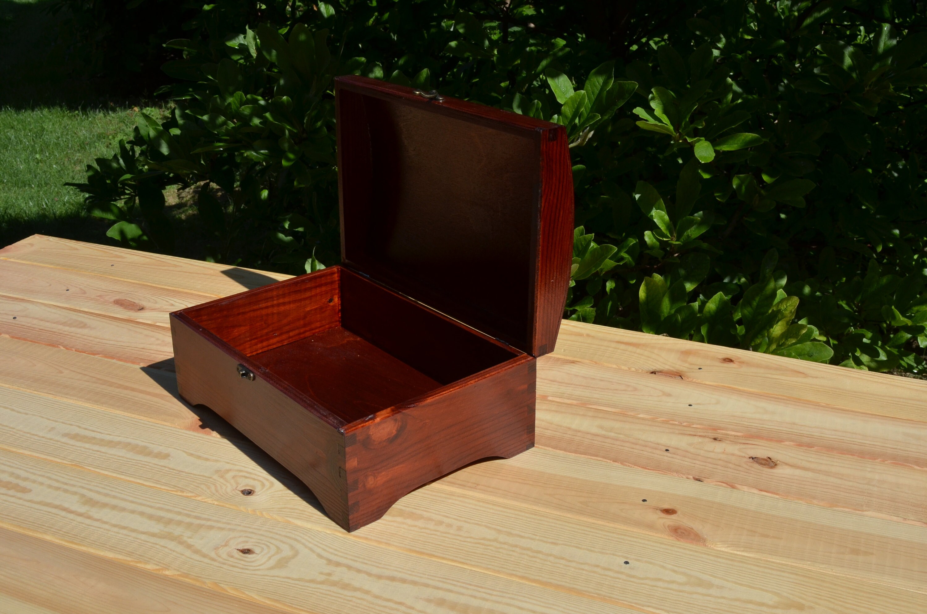 Wooden box with key lock gift idea letter box large casket. Etsy
