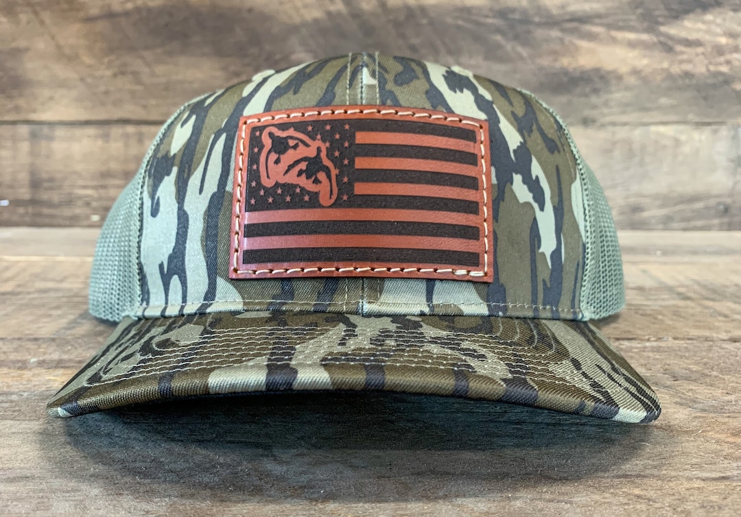 American Duck Hunter Leather Patch Hat Duck Hunting Duck Etsy