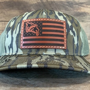 American Duck Hunter - Leather Patch Hat | Duck Hunting | Duck Hunting Gifts For Men | Duck Hunting Gifts