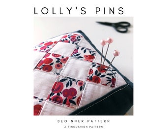 Hey Lolly Pincushion Pattern, PDF Digital Sewing Pattern