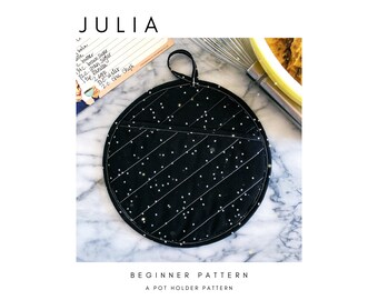 Julia Hot Pad-patroon, pdf digitaal naaipatroon