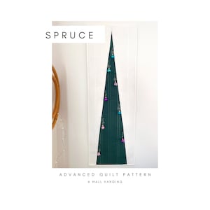 Spruce Wall Hanging Modern Quilt Pattern, Sewing Pattern