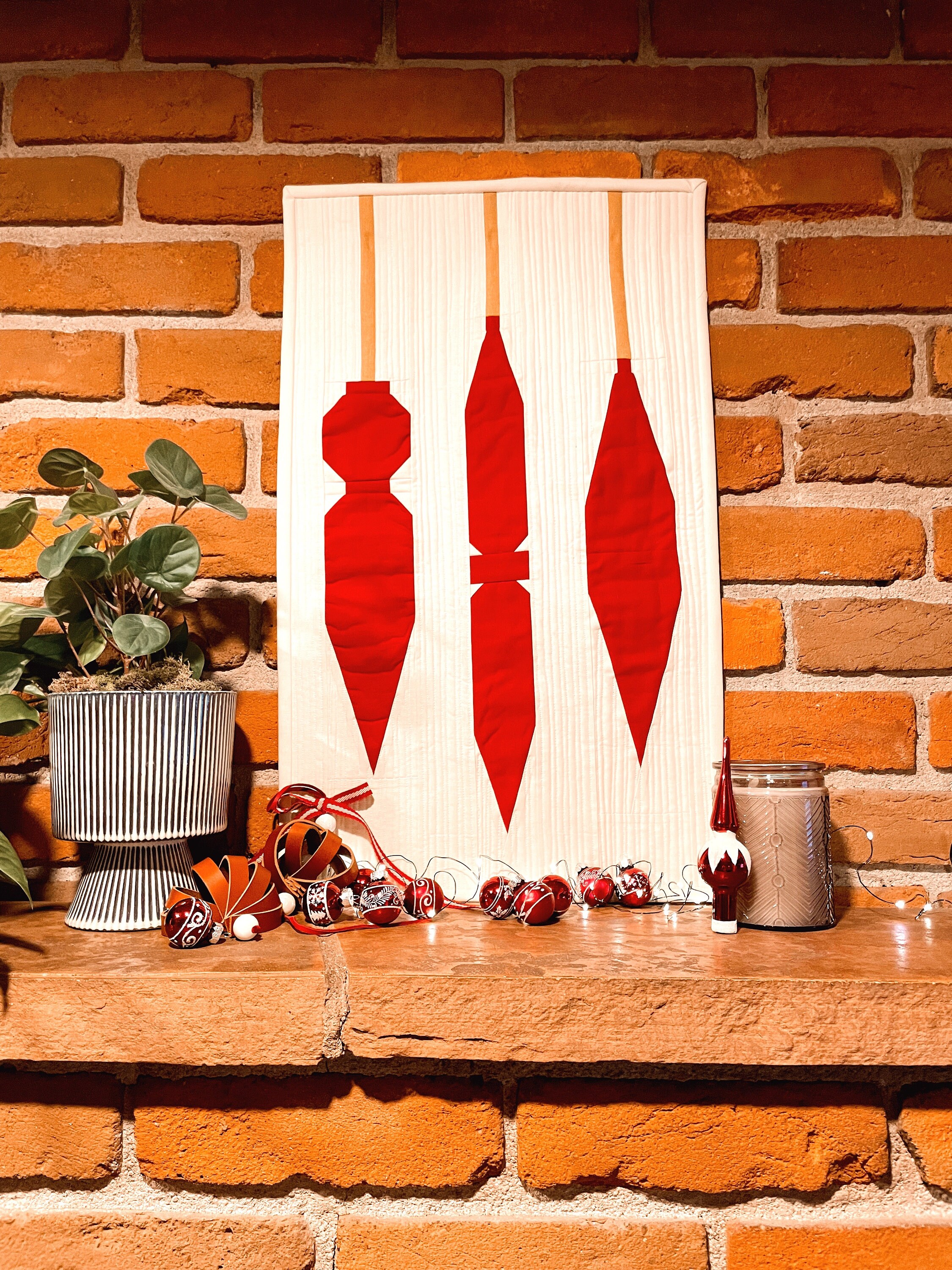 Adorn Wall Hanging Modern Quilt Pattern Sewing Pattern Etsy