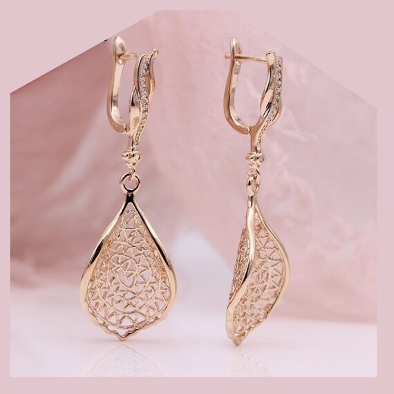 Delicate Rose Gold Earrings | lupon.gov.ph