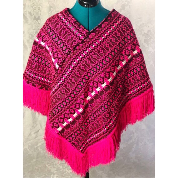 Vintage 70’s Boho Festival Poncho