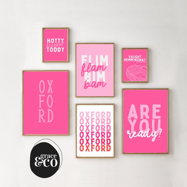 Ole Miss Dorm Room Instant Download Print | Oxford Print | Grace and Company