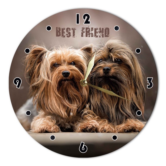 Yorkshire Terrier Vinyl Wall Clock Record Home and Kids Room Decoration Gift 