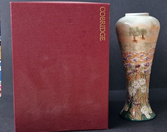 Cobridge Stoneware Vase, Limited Edition 241 of 250, Moorcroft Designed by Rachel Bishop, Ox-Eye