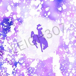 WYOMING-Lila 20 Unzen Tumbler Wrap PNG