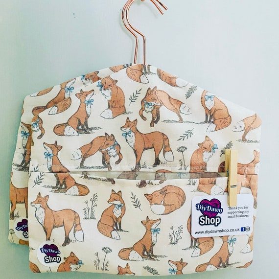 Eco Friendly Peg Bag 100 Cotton Fabric Cute Animals Peg Storage. Etsy