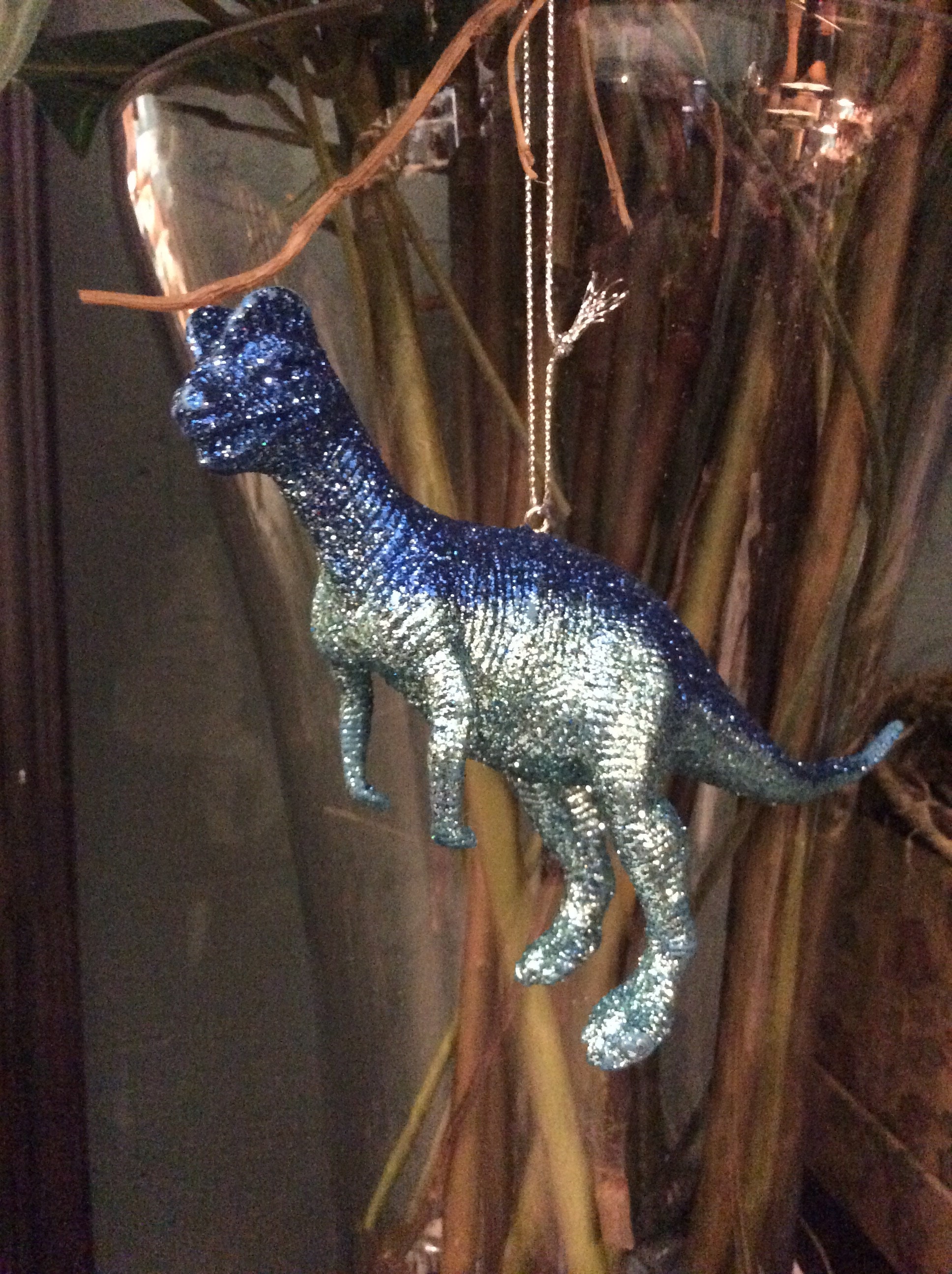 Orecchini pendenti a forma di dinosauro, in argento sterling