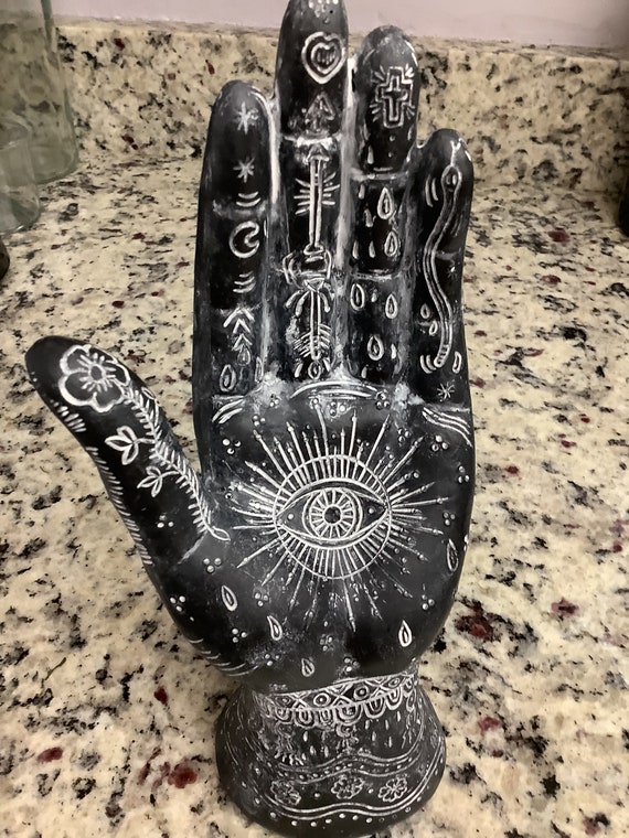 Black Hamsa Hand - Etsy