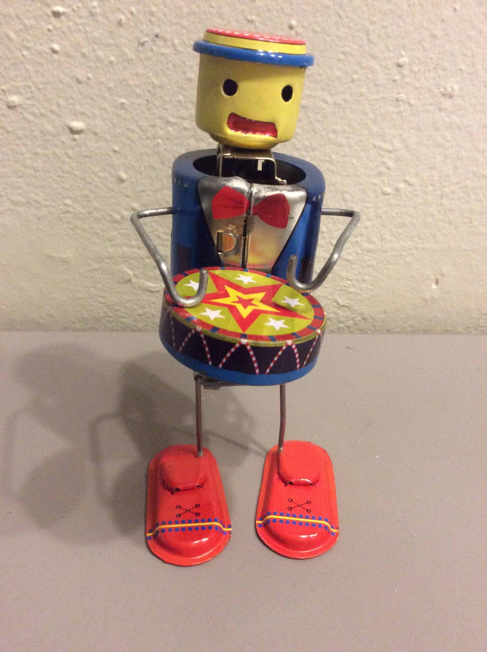 VintageStyle Tin Drummer Toy Etsy
