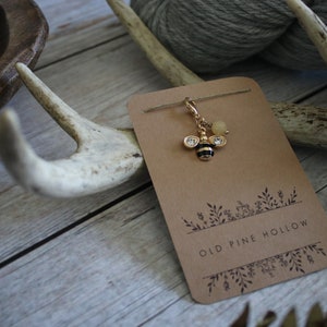 Busy Bee Stitch Marker - Progress Keeper