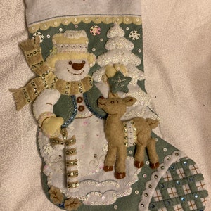 Finished Bucilla Snowman’s Winter