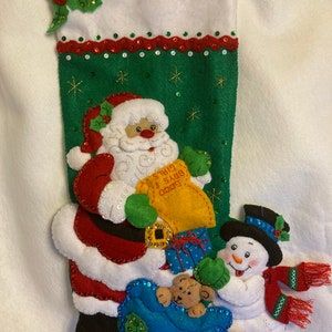 Finished Bucilla Santa’s List