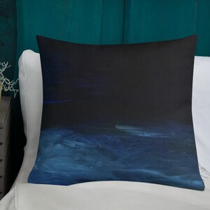 abstract pillow, beach pillow, beach waves pillow, abstract art, ocean waves pillow, blue green waves, beach decor, home decor, pillow art