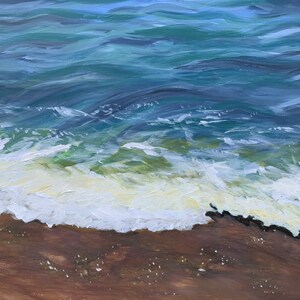 ocean wall art, ocean wave, ocean wall decor, ocean wave painting, ocean waves art, ocean waves artwork, beach decor, home decor, beach art