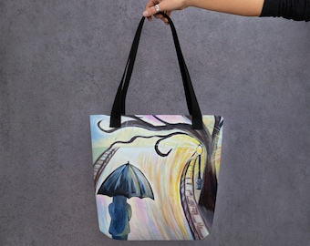 umbrella bag, tote bag, tree bag, find the light