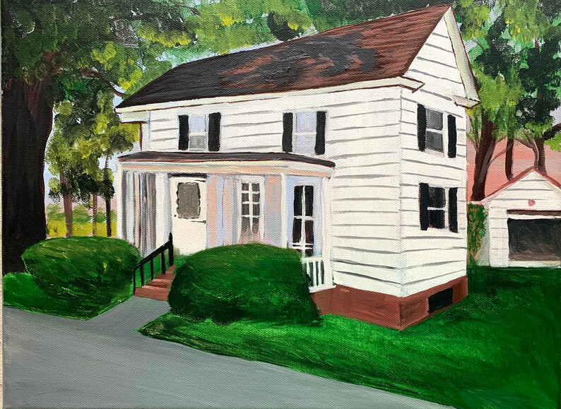 Home Painting, Pencil Drawing Art, Photo to Painting, Moving Gift