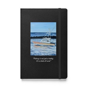 cuaderno de pesca, cuaderno de barco, regalo de pesca, diario de barco, pintura de barco, regalo de barco, barco de pesca, carta de pesca