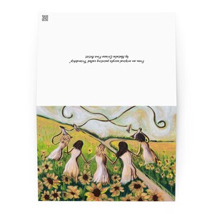 Freundkarte, Freunde, Freundschaftskarte, Sonnenblumen Karte, Sonnenblumen, Freund Kunst