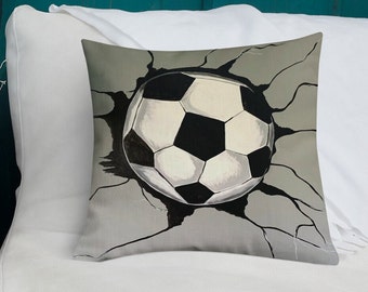Fußballkissen, Fußballkunst, Sportkissen, Sport, Fußballballkissen, Ballkunst, Fußball, Sportdeko, Fußballballkissen, Kinderzimmer Deko