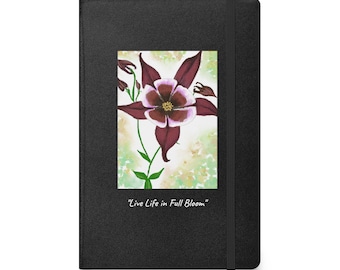 columbine notebook, columbine flower, flower notebook, columbine plant, columbine art, flower book, flower gift