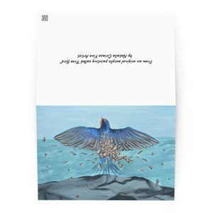 Oiseau gratuit, carte d'oiseau, carte de voeux d'oiseau, art d'oiseau, liberté, pause libre