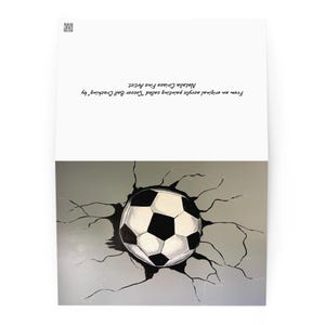 Tarjeta de fútbol, arte de fútbol, tarjeta deportiva, tarjeta de balón de fútbol, arte de balón, fútbol