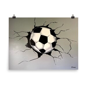 Soccer print, soccer art, sport print, sport wall art, soccer ball print, ball art, soccer, sports decor, kids decor, kids bedroom decor