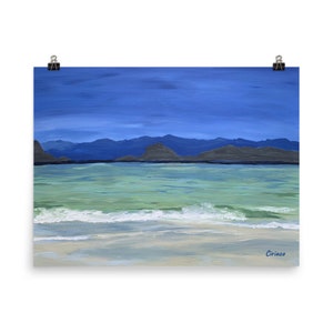 ocean print, ocean wall art, ocean art, ocean wall decor, blue ocean print, blue art, beach decor, beach art, beach print, beach wall art
