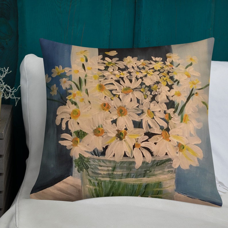Daisy Pillow, Flower Pillow, Daisy Decor, Home Decor, Bedroom Decor