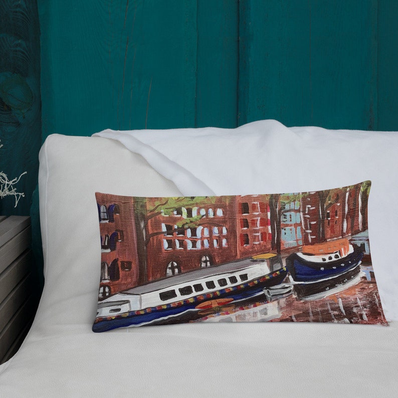 Amsterdam Pillow Original Art Amsterdam Art Amsterdam Art Etsy