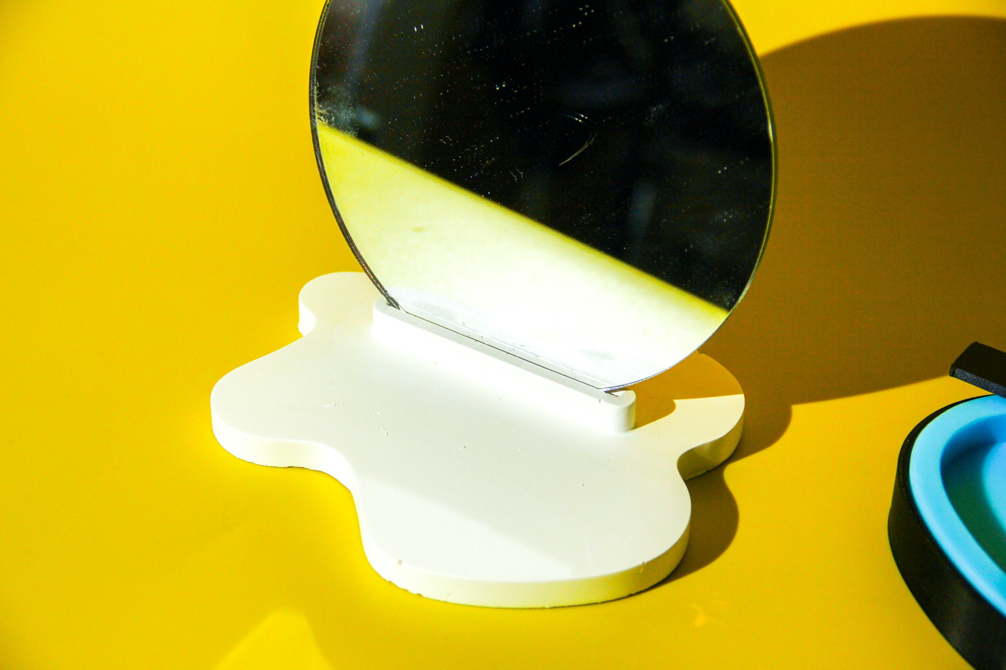 MIRROR HOLDER MOULD Silicone Mould Creative Mold Mirror Mould Makeup Mirror Stand Mould Jesmonite Mould Concrete Mould Jesmonite Mold